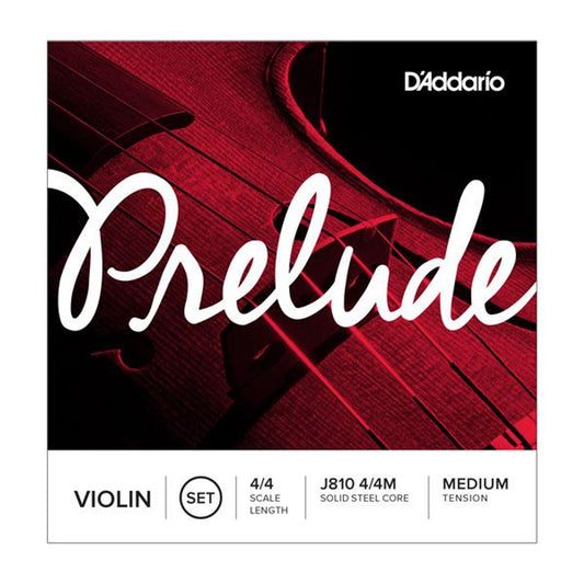 D'Addario J810 Prelude Violin String Set Medium J810-4/4M